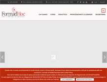 Tablet Screenshot of formadhoc.it